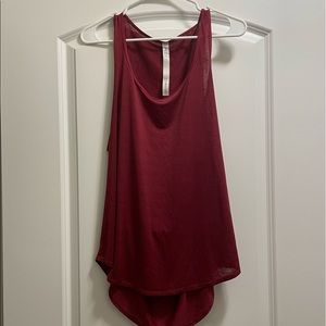 Open back lululemon tank size 10